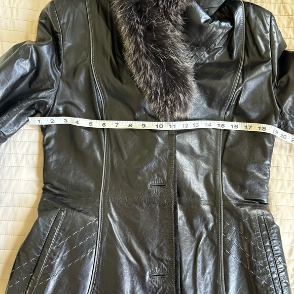 Moschino women’s leather winter coat/jacket size XS-S Black made in Italy, New! - Picture 11 of 16